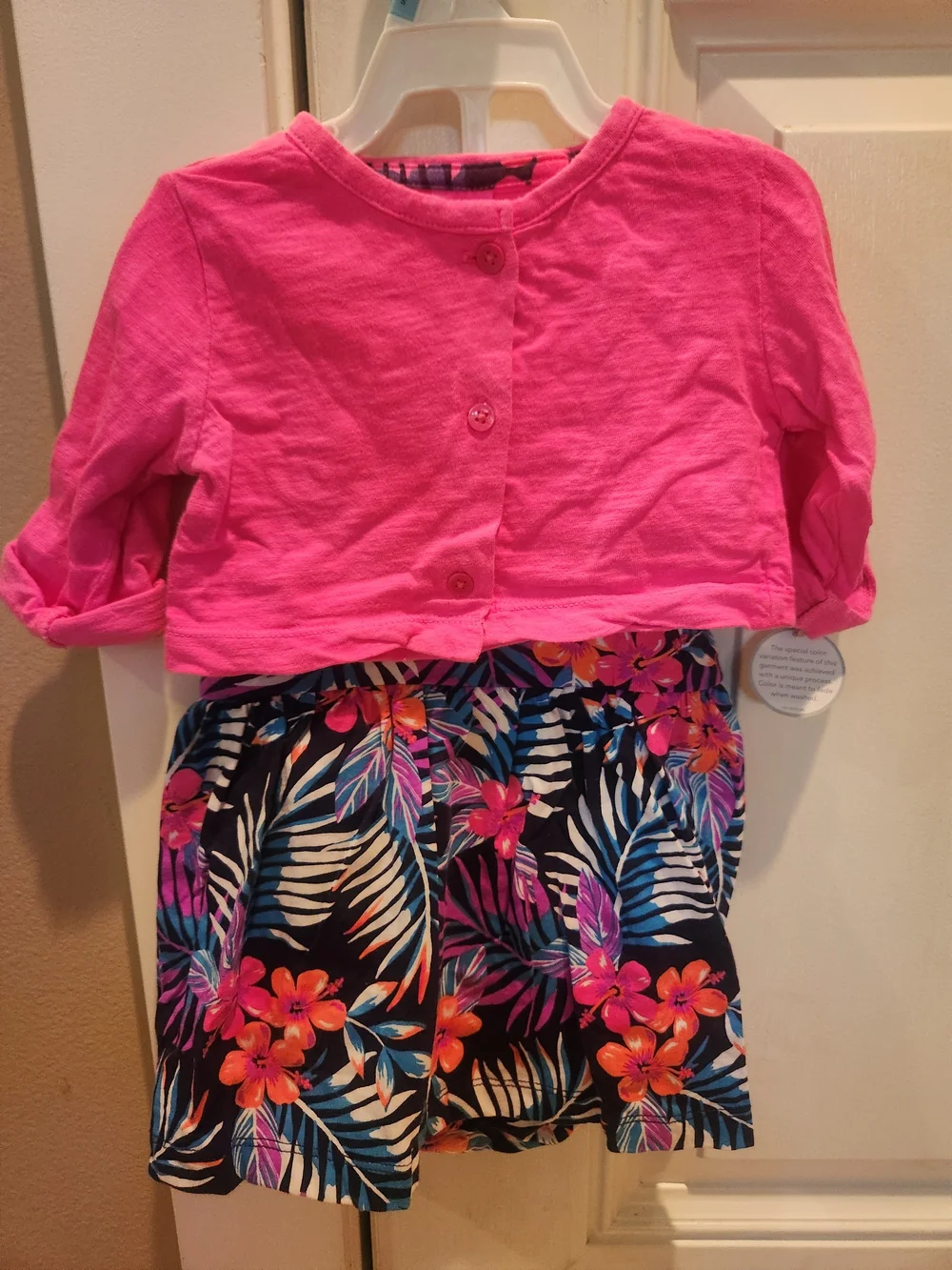 Carter's Infant Navy Tropical Floral Dress